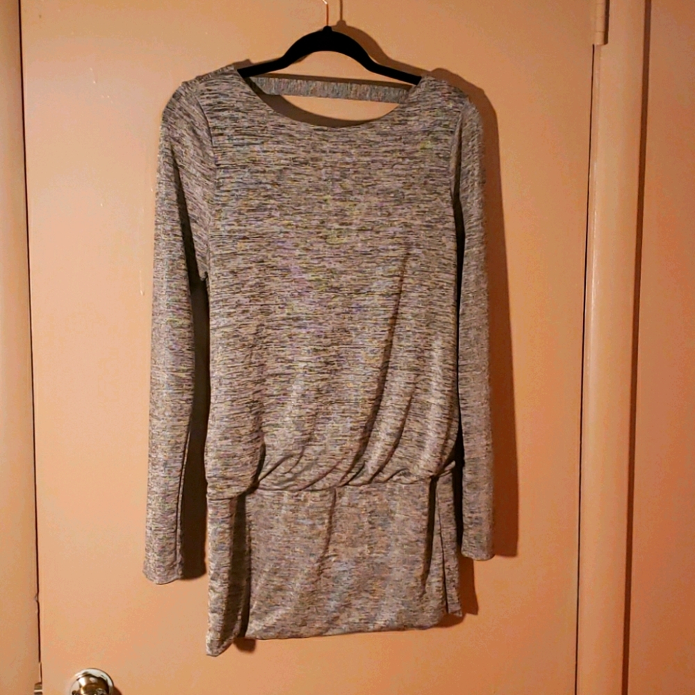 Grey shimmer tunic
